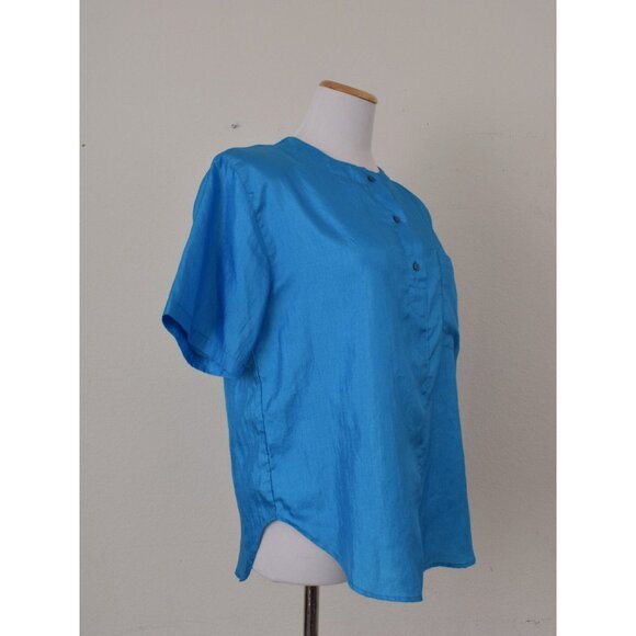 Vintage 80s Pullover Polyester Blouse size‎ M - Picture 3 of 10